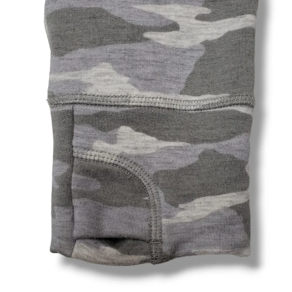 Athleta Girl Cozy Cross Your Fingers Sweatshirt‎ Grils XXL Camo Modal